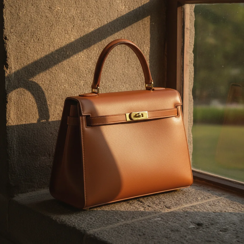 Structured handbag detail